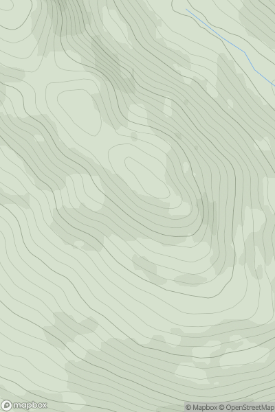 Thumbnail image for Stuc Odhar South Top showing contour plot for surrounding peak