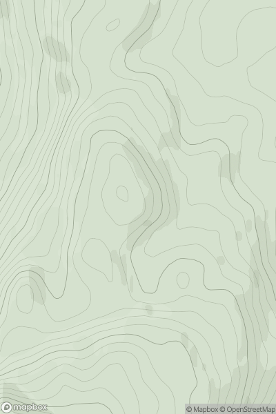 Thumbnail image for Caisteal Corrach showing contour plot for surrounding peak