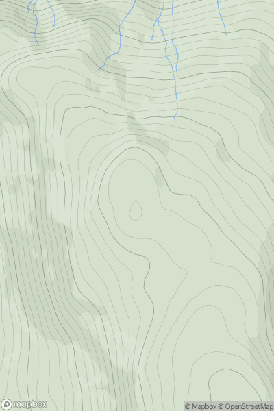 Thumbnail image for Mullach an t-Samhraidh showing contour plot for surrounding peak