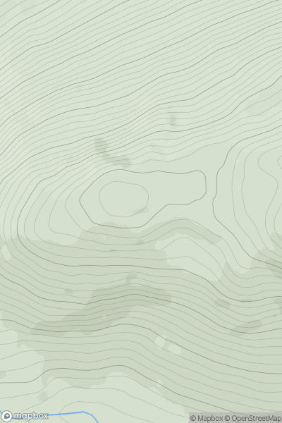 Thumbnail image for Creag an Fhiog showing contour plot for surrounding peak