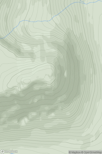 Thumbnail image for The Devil's Point showing contour plot for surrounding peak