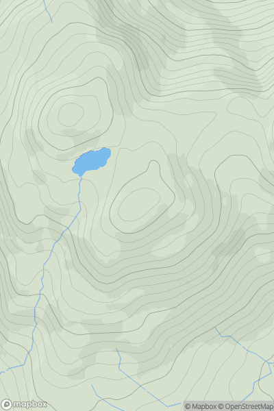 Thumbnail image for Cruachan South Top showing contour plot for surrounding peak