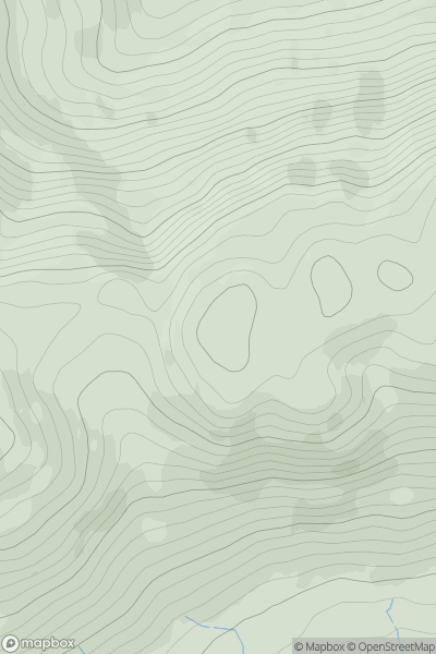 Thumbnail image for Maol a' Chapuill West Top showing contour plot for surrounding peak