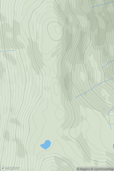 Thumbnail image for Ben Vane Far North Top showing contour plot for surrounding peak