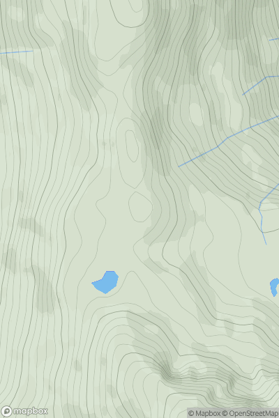 Thumbnail image for Ben Vane North Top showing contour plot for surrounding peak