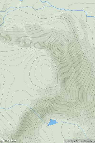 Thumbnail image for Sgurr an Lochan Uaine showing contour plot for surrounding peak