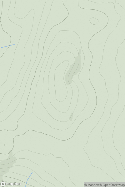 Thumbnail image for Maol Meadhonach showing contour plot for surrounding peak