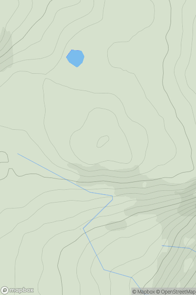 Thumbnail image for Maol Breac SE Top showing contour plot for surrounding peak