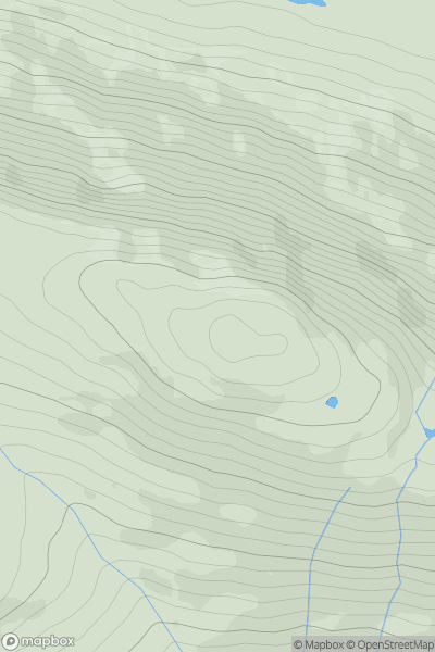 Thumbnail image for Sron nan Colan showing contour plot for surrounding peak