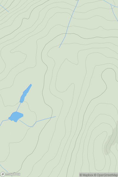 Thumbnail image for Maol Meadhonach NW Top showing contour plot for surrounding peak