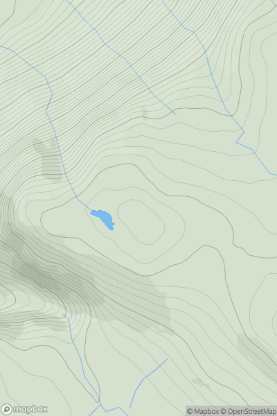 Thumbnail image for Cruach Tuirc showing contour plot for surrounding peak