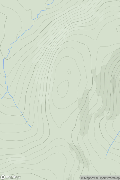 Thumbnail image for Aodann Mhor showing contour plot for surrounding peak