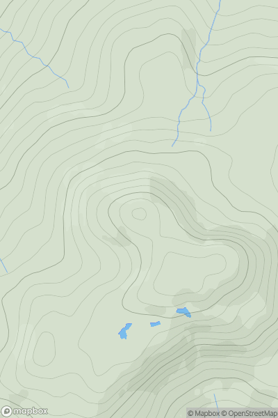 Thumbnail image for Meall an Fhearna showing contour plot for surrounding peak
