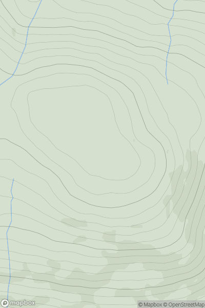 Thumbnail image for Meall Crumach showing contour plot for surrounding peak