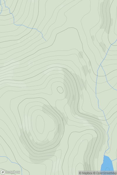 Thumbnail image for Creag an Lochain North Top showing contour plot for surrounding peak