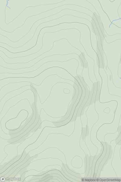 Thumbnail image for Meall a' Charra East Top showing contour plot for surrounding peak