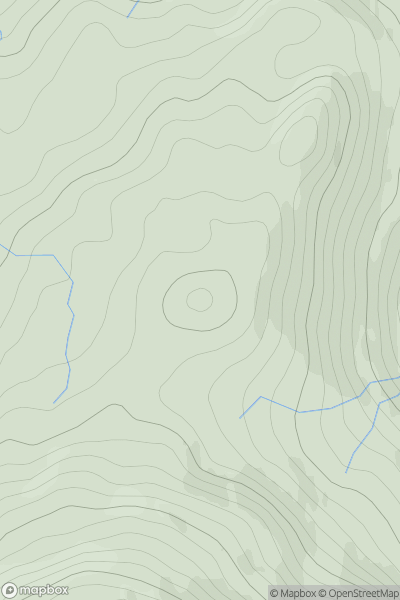 Thumbnail image for Creag Moine Toll nam Broc showing contour plot for surrounding peak