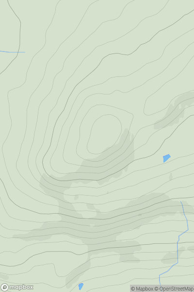 Thumbnail image for Weem Hill (Cnoc Phaurl) showing contour plot for surrounding peak