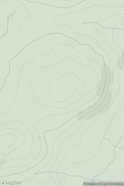 Thumbnail image for Cnoc Rawer showing contour plot for surrounding peak