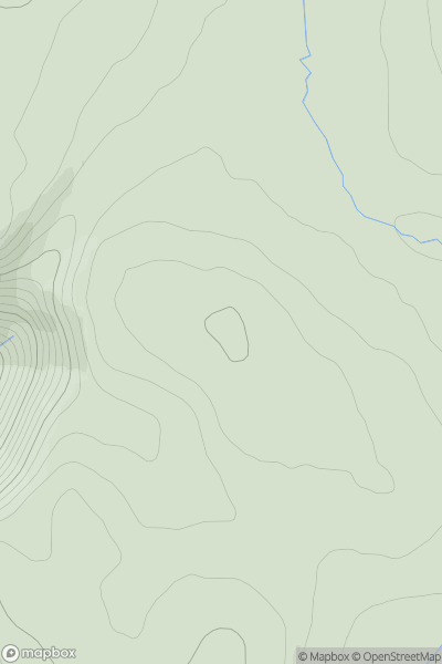 Thumbnail image for Mullach Clach a' Bhlair North Top showing contour plot for surrounding peak