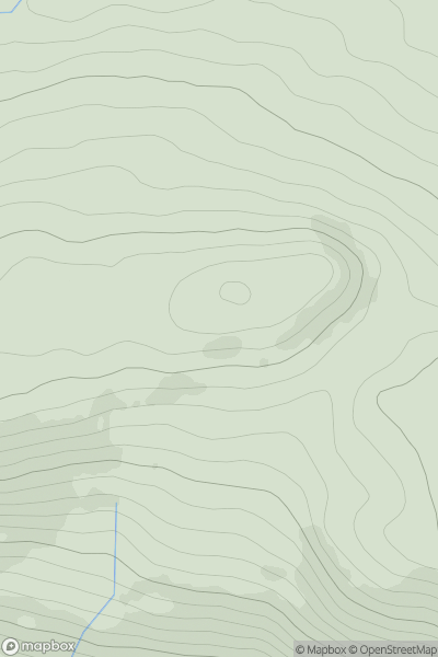 Thumbnail image for Dull Hill showing contour plot for surrounding peak