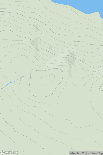 Thumbnail image for Sron nan Calamag (Coille Mhor) showing contour plot for surrounding peak