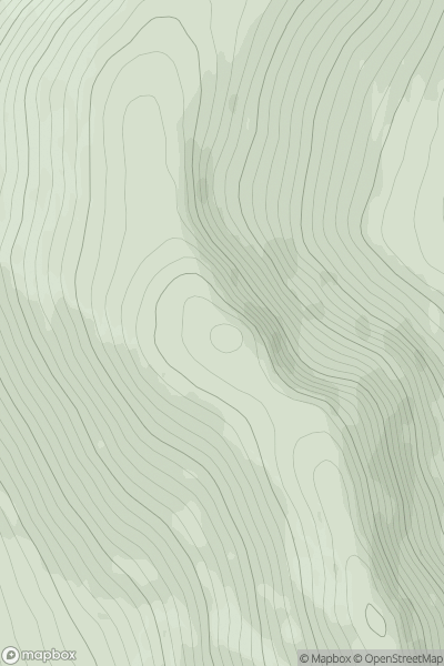Thumbnail image for Beinn a' Bhuic showing contour plot for surrounding peak