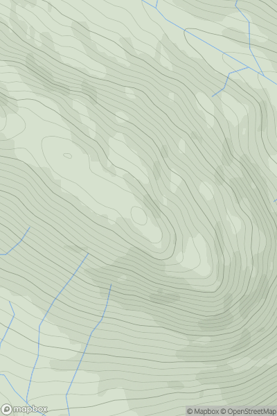 Thumbnail image for Sron nan Eun showing contour plot for surrounding peak