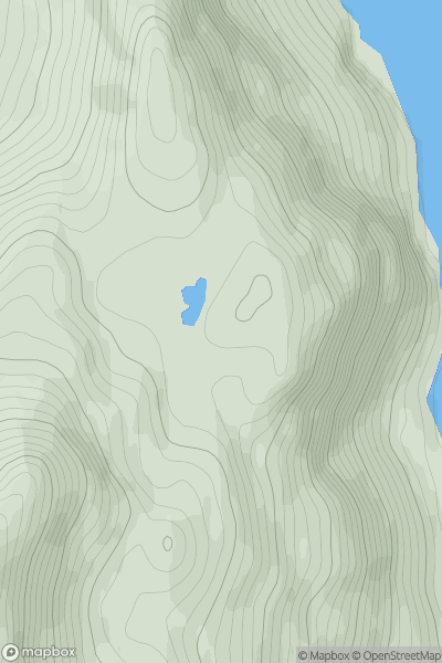 Thumbnail image for Meall nan Tarmachan NE Top showing contour plot for surrounding peak