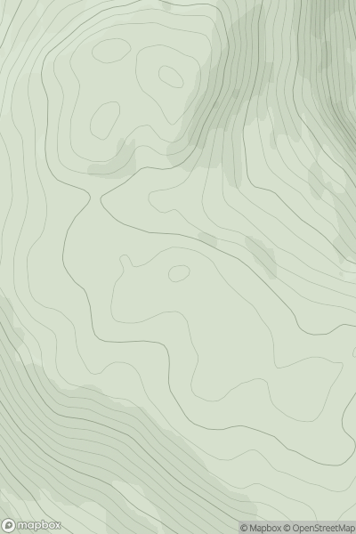 Thumbnail image for Meall nan Subh South Top showing contour plot for surrounding peak