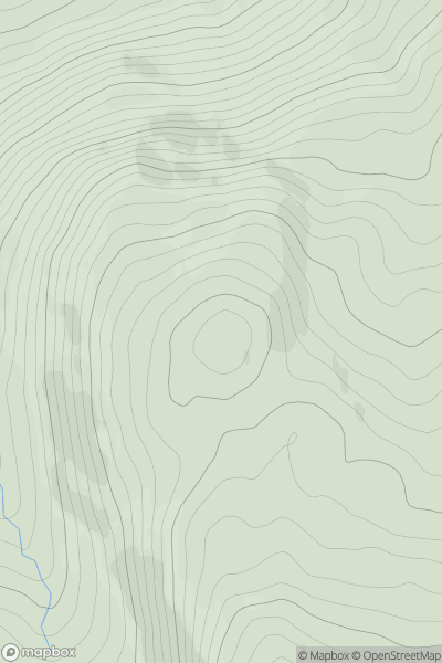 Thumbnail image for Creag an t-Searraich showing contour plot for surrounding peak