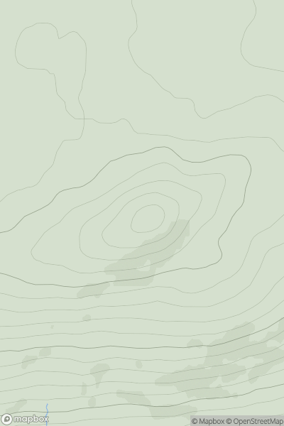 Thumbnail image for Meall a' Ghortain showing contour plot for surrounding peak