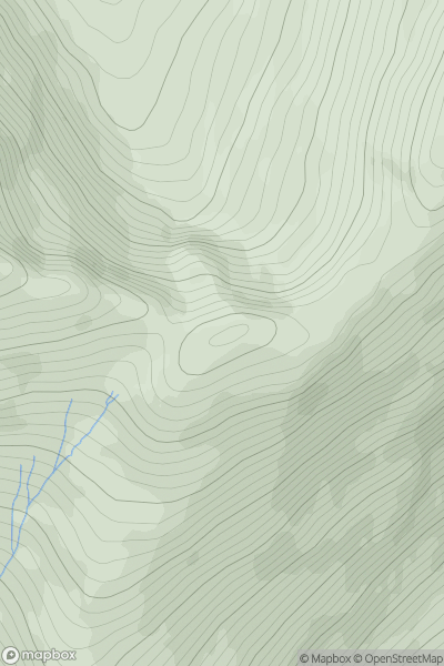 Thumbnail image for Fraochaidh East Top showing contour plot for surrounding peak