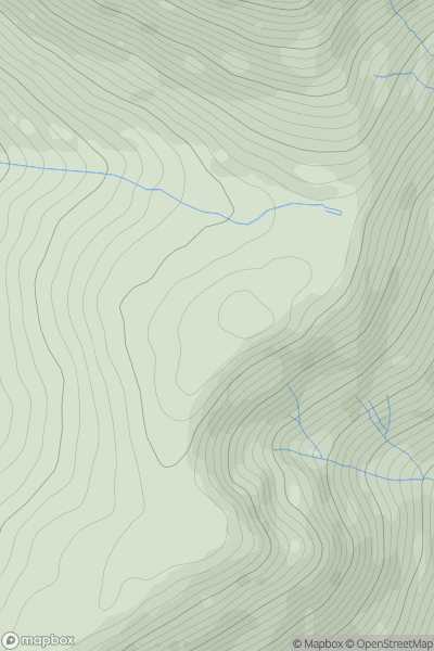 Thumbnail image for Stob Coire Chaluim showing contour plot for surrounding peak