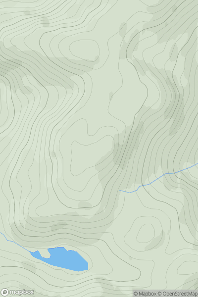 Thumbnail image for Meall Dearg Far South Top showing contour plot for surrounding peak