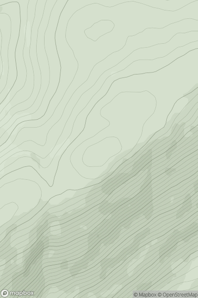 Thumbnail image for Beinn Churalain NE Top showing contour plot for surrounding peak