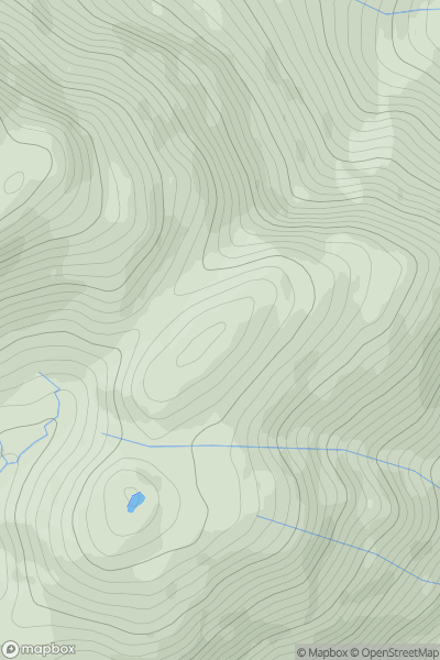 Thumbnail image for Beinn Phlacaig showing contour plot for surrounding peak