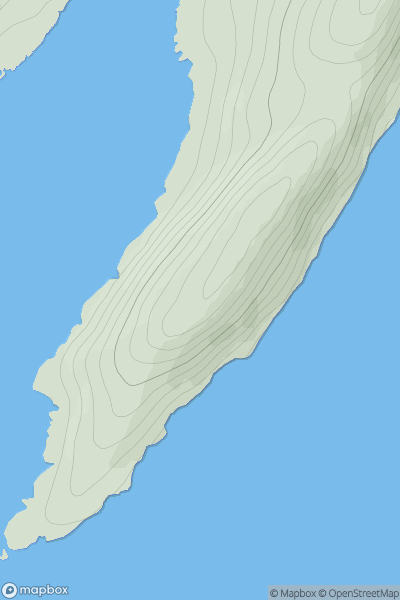 Thumbnail image for Garbh Ard showing contour plot for surrounding peak
