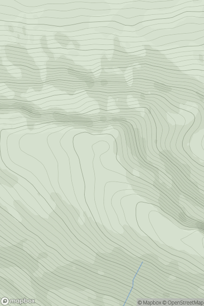 Thumbnail image for Aonach Breac showing contour plot for surrounding peak