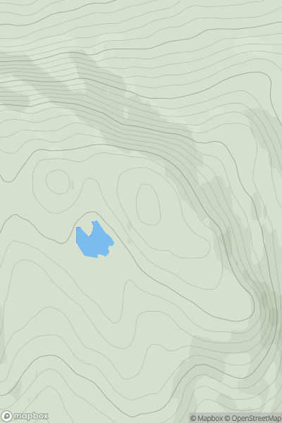 Thumbnail image for Cruach nan Nighean showing contour plot for surrounding peak