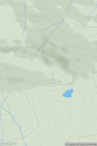 Thumbnail image for Meall Voirlich showing contour plot for surrounding peak