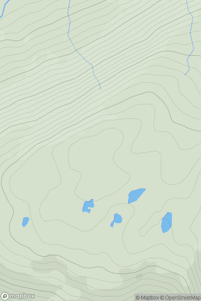 Thumbnail image for Meall an Laoigh showing contour plot for surrounding peak