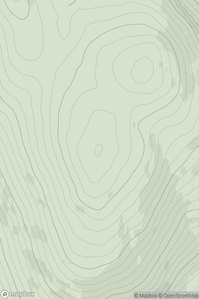 Thumbnail image for Cnap Cruinn South Top showing contour plot for surrounding peak