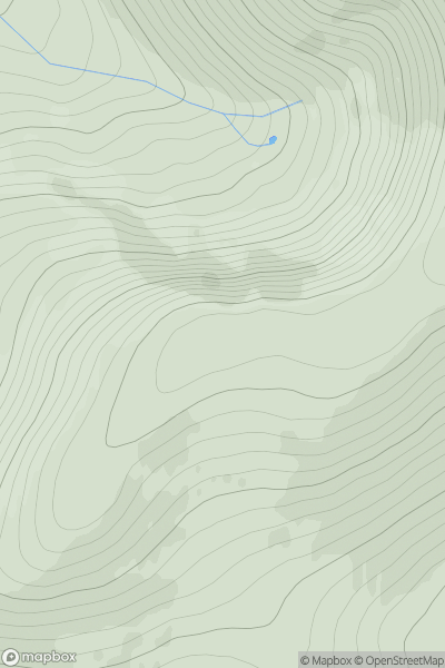 Thumbnail image for Druim nam Bo showing contour plot for surrounding peak