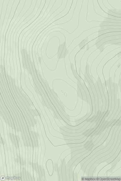 Thumbnail image for Beinn Pharlagain South Top showing contour plot for surrounding peak