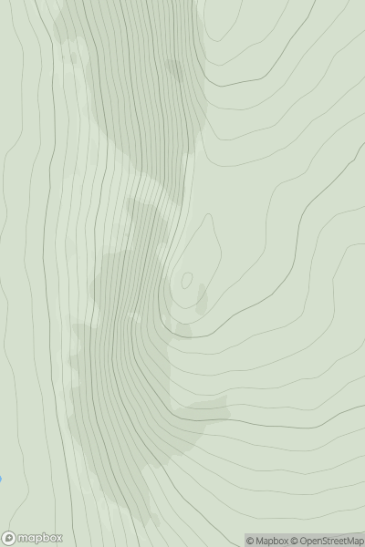 Thumbnail image for Creagan an Amair showing contour plot for surrounding peak