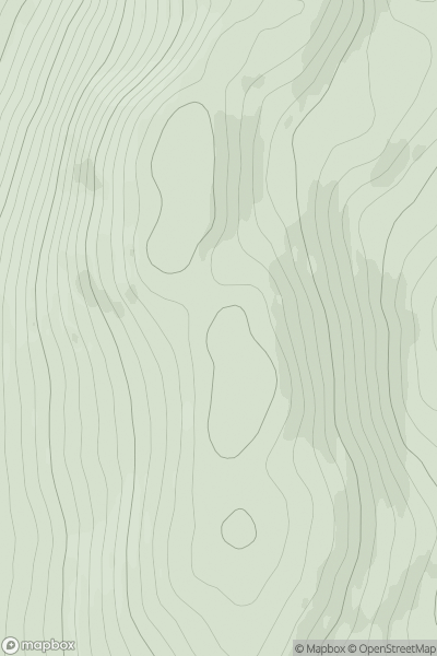 Thumbnail image for Ruigh Dubh Cloinne Chatnach showing contour plot for surrounding peak