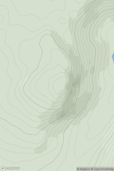 Thumbnail image for Creag Doire na h-Achlaise showing contour plot for surrounding peak
