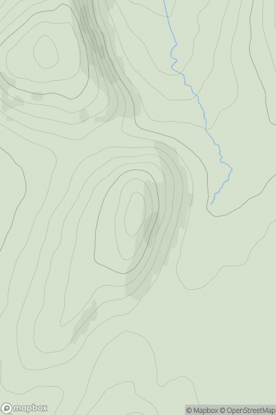 Thumbnail image for Meallach Chaitrine showing contour plot for surrounding peak