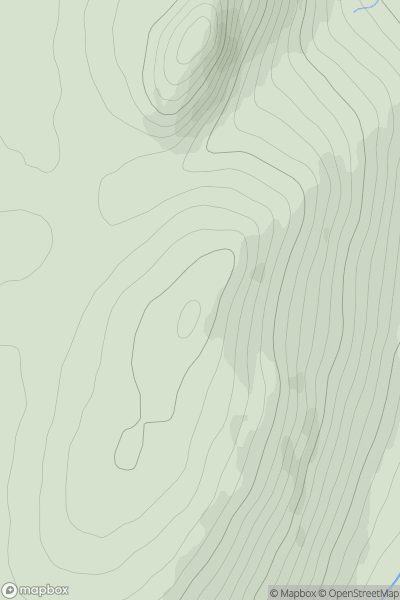 Thumbnail image for Meall Crubenmore showing contour plot for surrounding peak